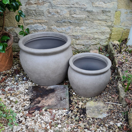 weathered terracotta garden besula pot