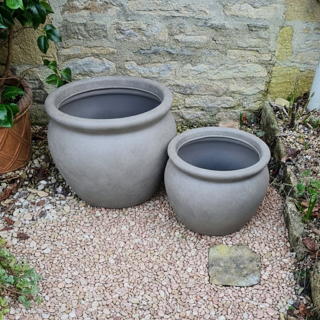 weathered terracotta garden besula pot