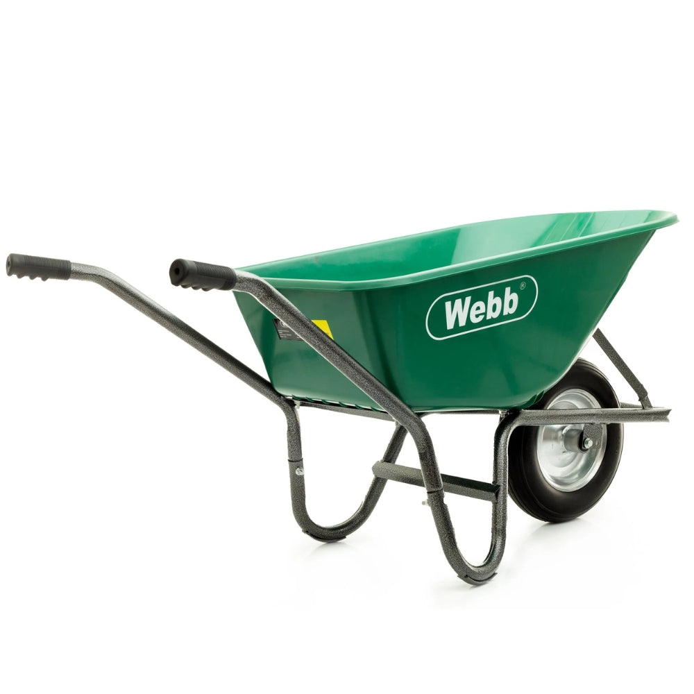 green webb wheelbarrow for garden