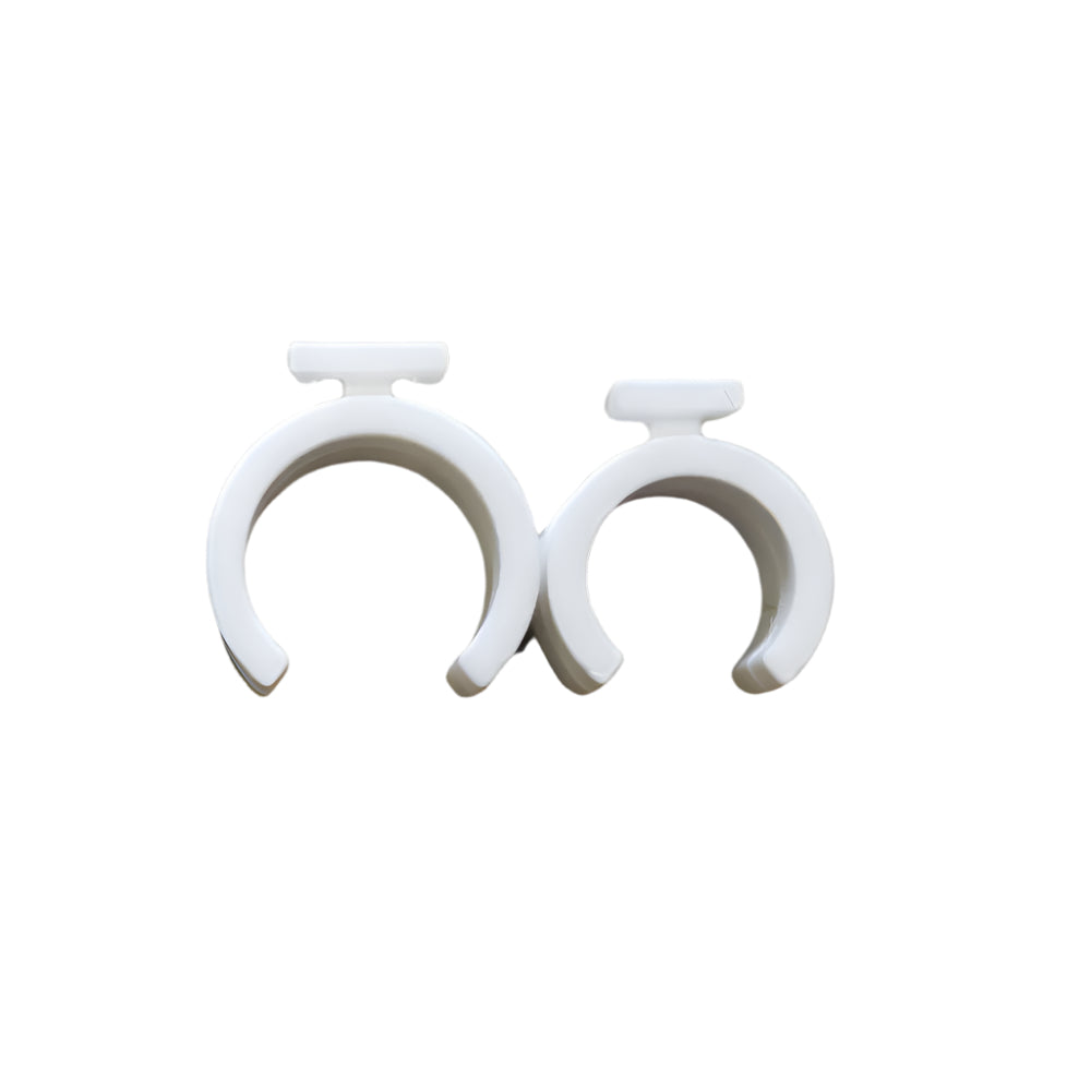 pipe clips white