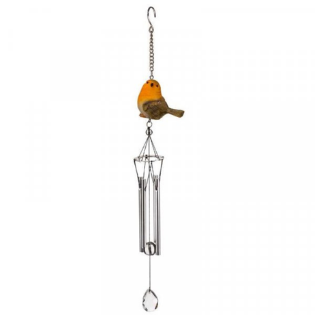 A Wind chime with Robin on