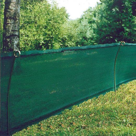 windbreak shade netting in a garden