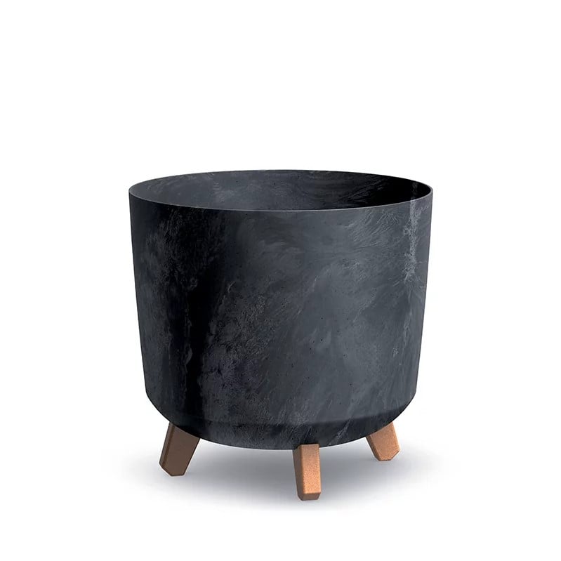 Indoor plant pot with legs
