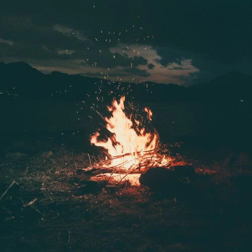 Bonfire at night