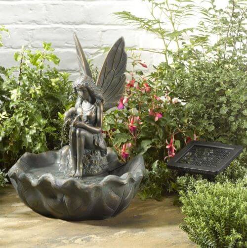 solar powered water fairy feature