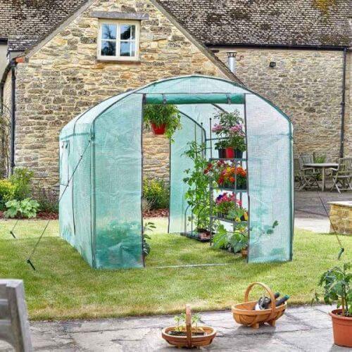 GroZone greenhouse in garden