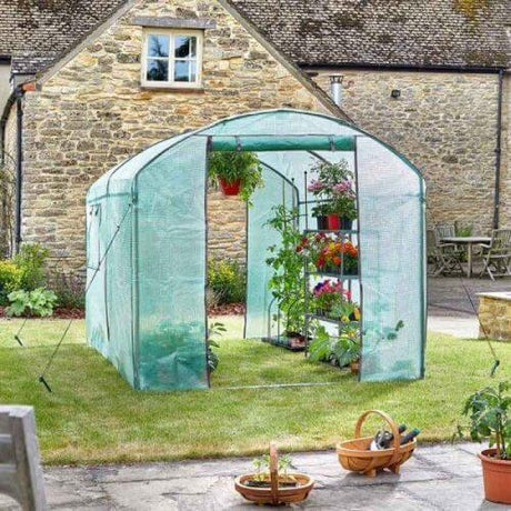 GroZone greenhouse in garden
