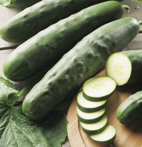Three Cucumbers and one cut up