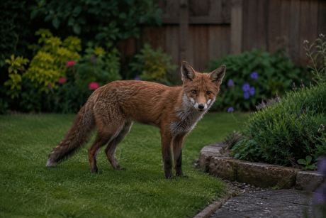 fox in the garden