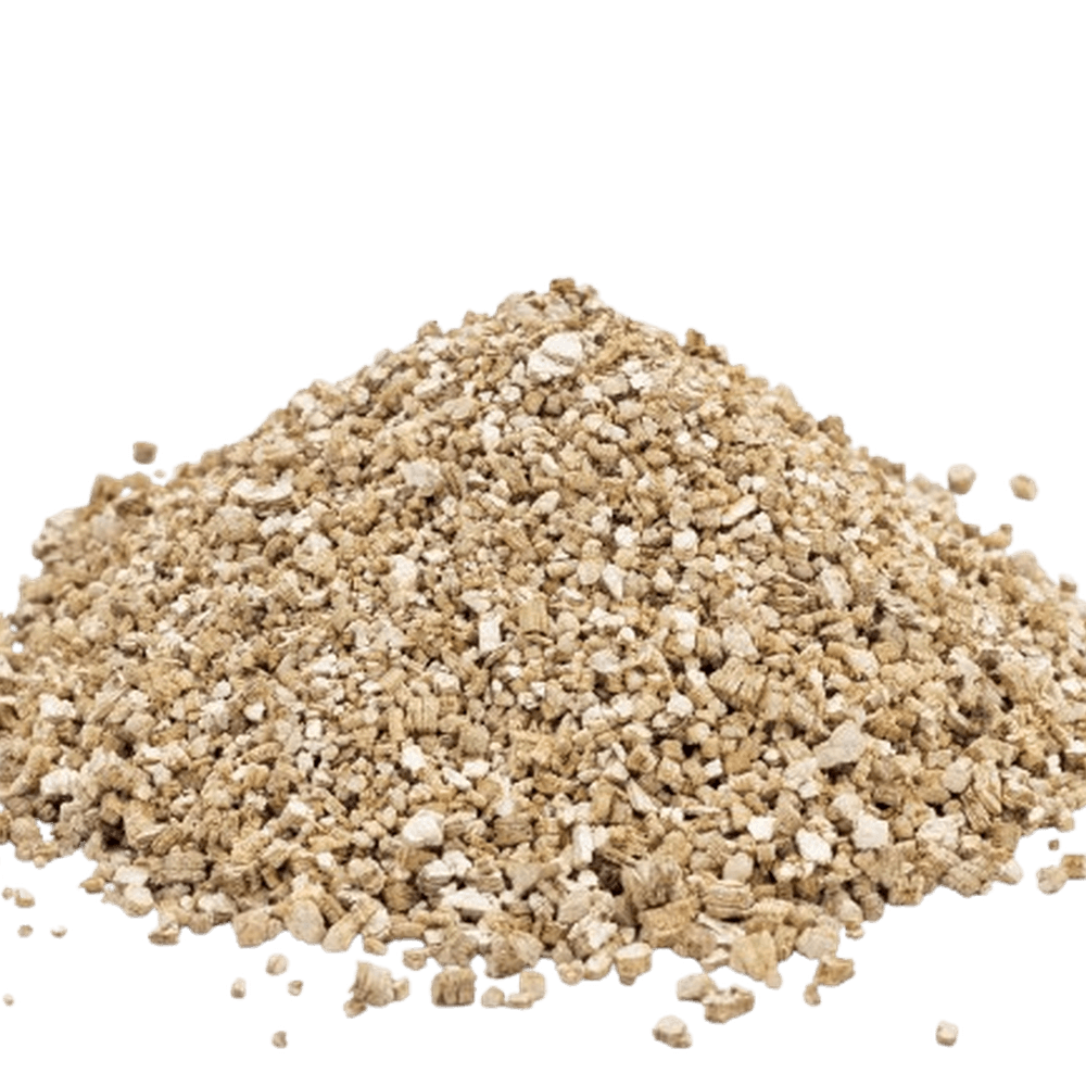 vermiculite for gardening on a white background