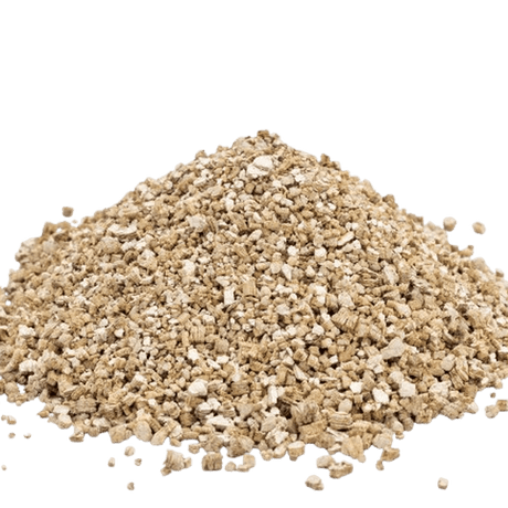 vermiculite for gardening on a white background