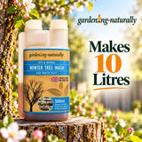 Bottle of garden-naturally Winter Tree Wash Makes 10 Litres.