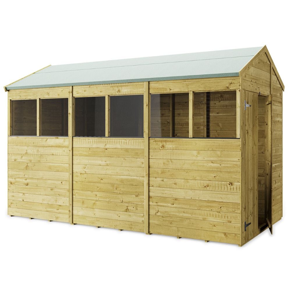 12ft x 6ft garden shed with windows