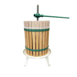 Manual wooden fruit press 18l wooden slatted for apples and fruit