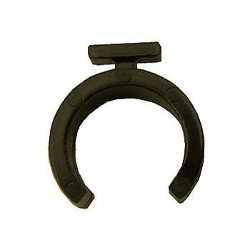 19mm pipe clip on white background