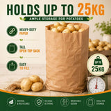 Paper Potato Sacks For Storing Potatoes Up To 25kg
