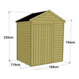 wooden garden shed 6ft x 4ft