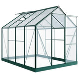 6x10 greenhouse from front on white background