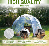 Sun Bubble Greenhouse Geometric Plastic Dome