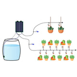 Diagram of the automatic watering system