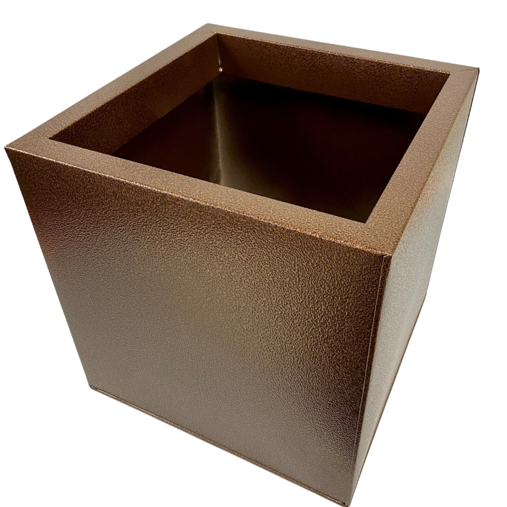 outdoor garden planter in bronze black