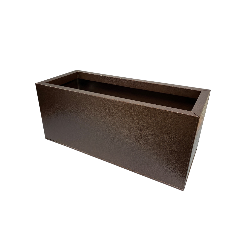 aluzinc garden planter in bronze black