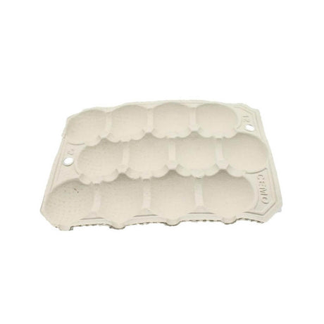 White egg carton on a white background