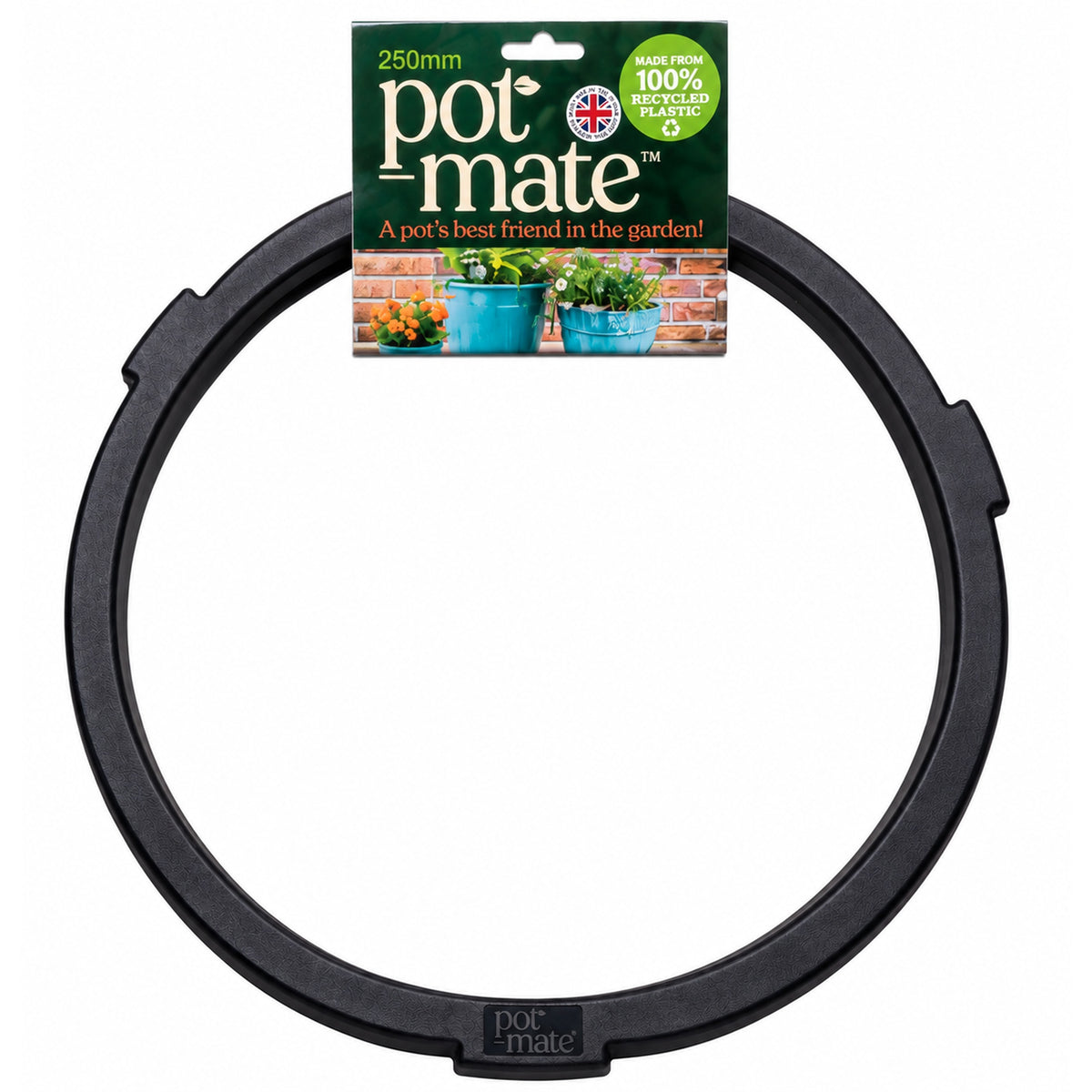 Pot mate 250mm on white back ground