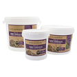 Coarse vermiculite in 1 litre, 2 litre and 5 litre tubs for improving soil aeration and drainage.