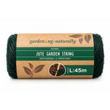 Dark green jute string on white back ground