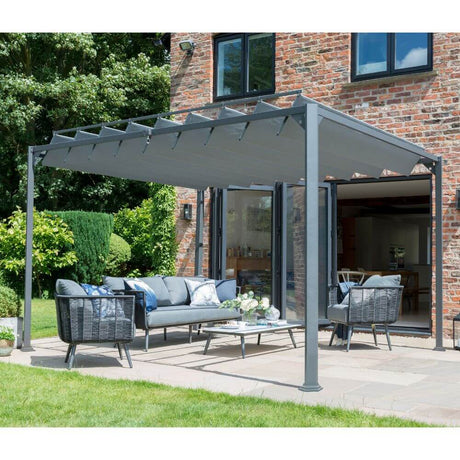 Large Garden Grey Pergola