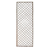 Wooden lattice panel on a white background