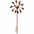 Rustic copper flower on a white background