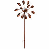 Rustic copper flower on a white background