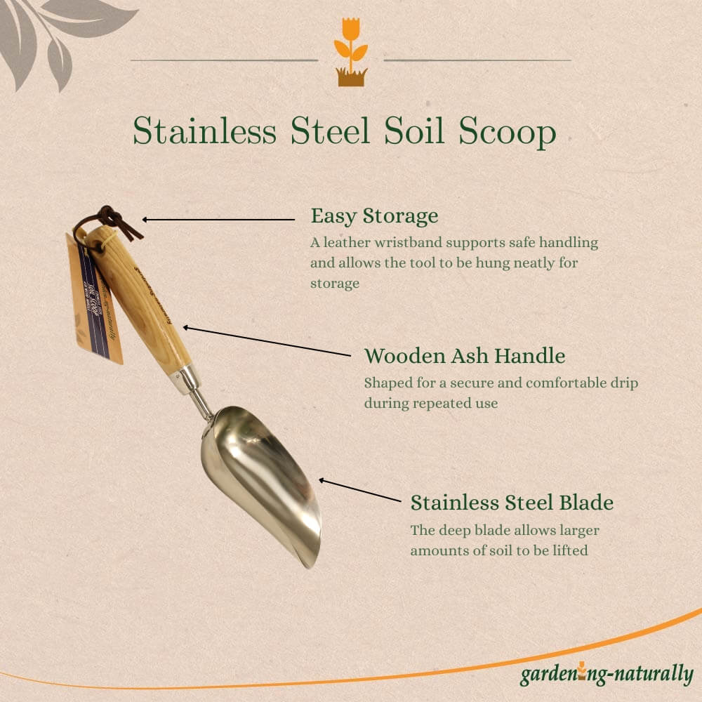 Soil Scoop for Compost Potting and Soil Transfer