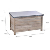 Outdoor Storage Box Large Aldsworth Grey Finish