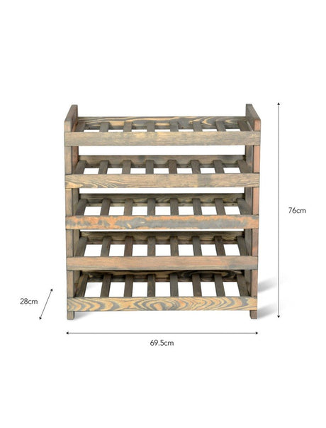 Aldsworth Spruce Wine Rack Holds 35 Bottles