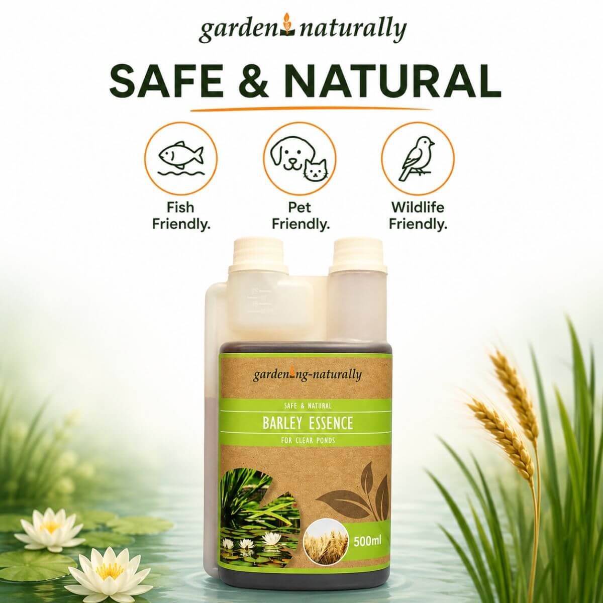 Barley Straw Extract Natural Pond Treatment