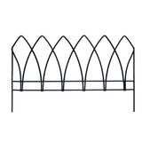 Black gothic sytle border for the garden on white background