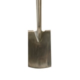 Aluminium garden spade head close up