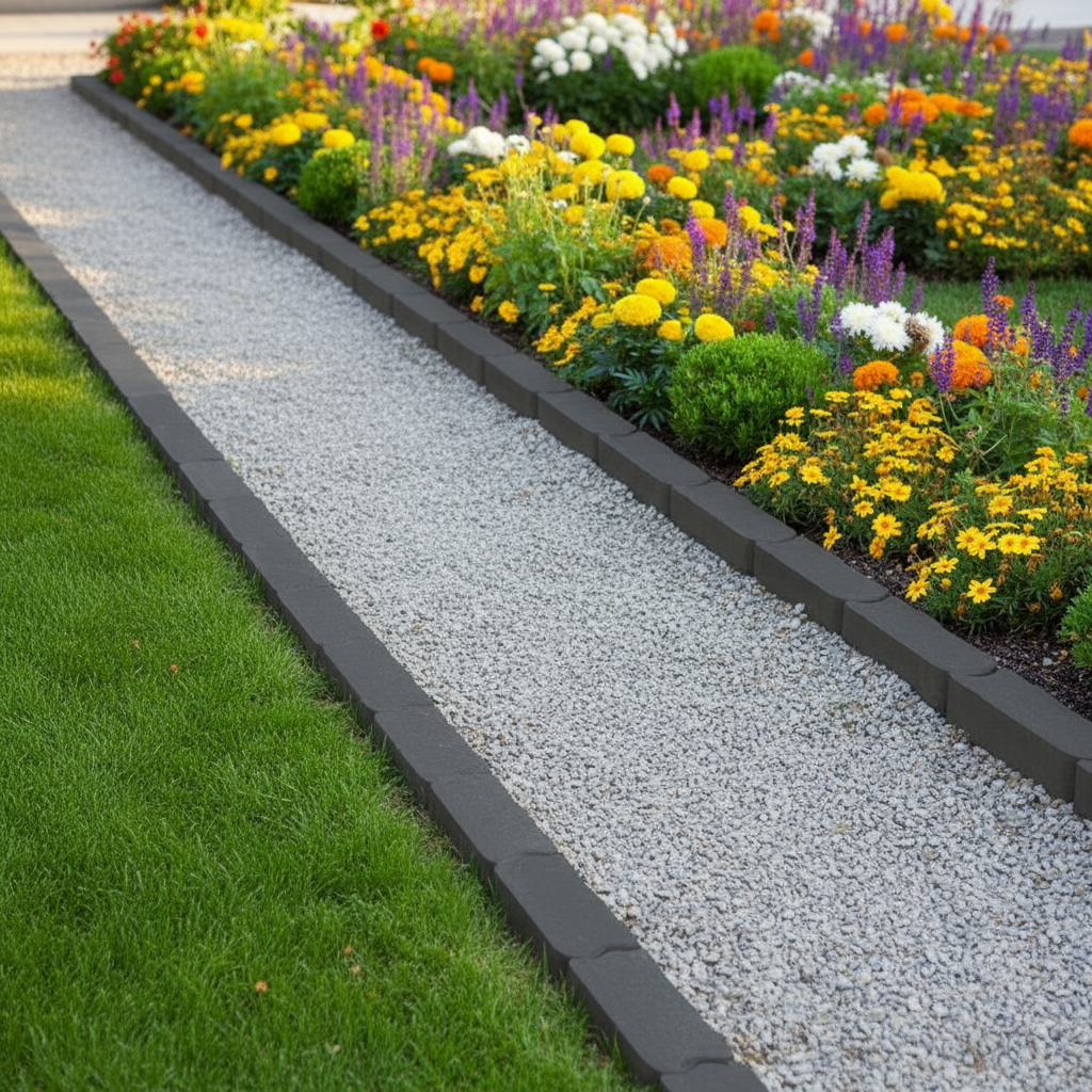 Rubber Brick Garden Edging