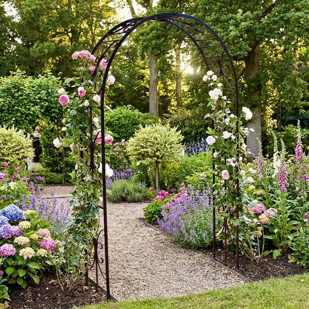 Buckingham Black Garden arch