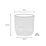 dimensions of the cactus planter line drawing