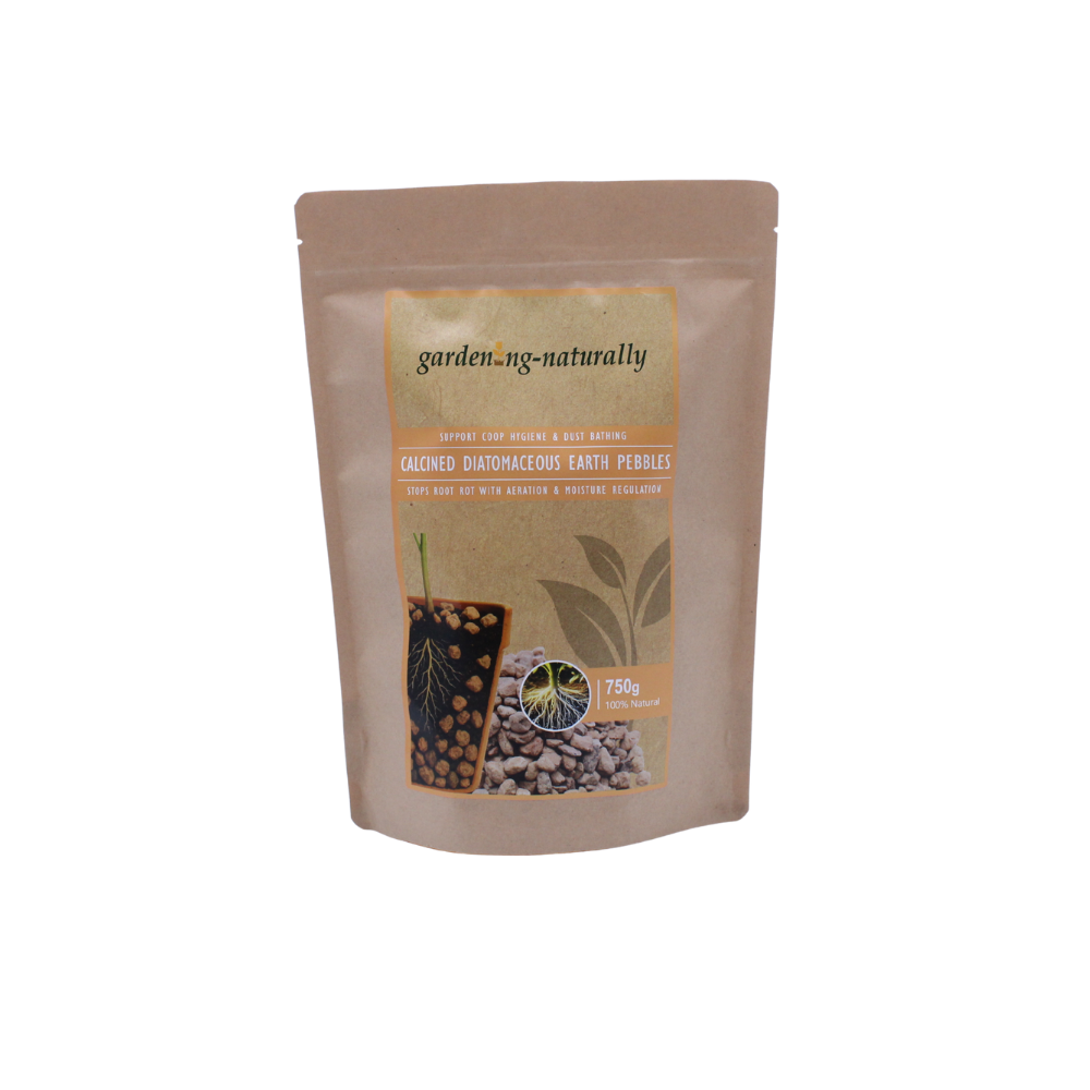 diatomaceous earth for succulents Calcined Diatomaceous Earth Mini Pebbles 2–10mm – Gardening Naturally