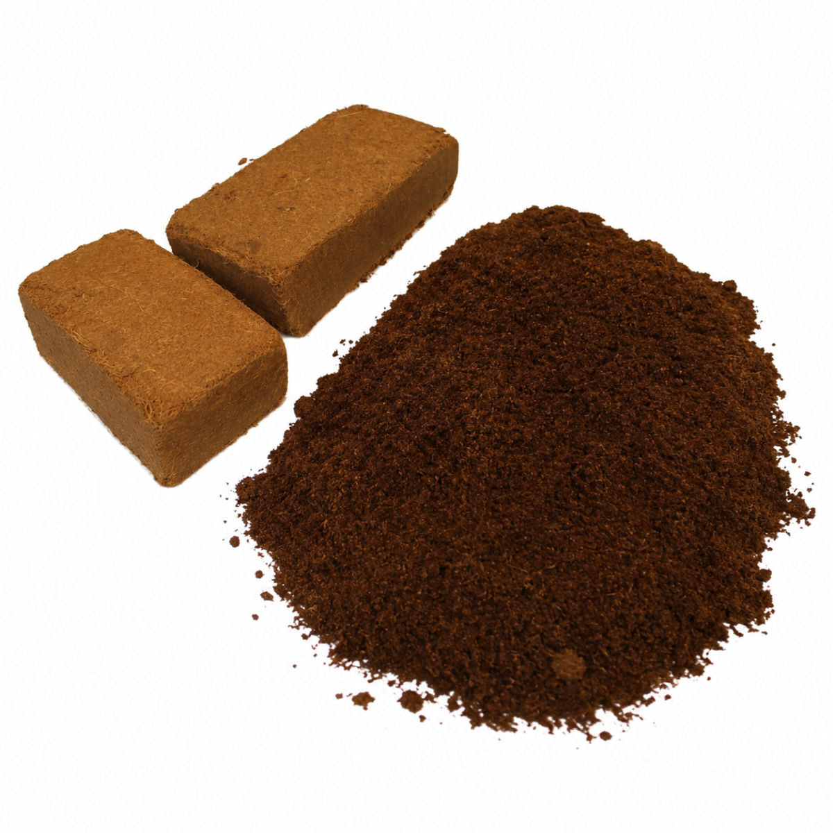 Coco Coir Brick Pair - Creates 18 Litres of Compost
