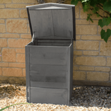 grey outdoor compost bin