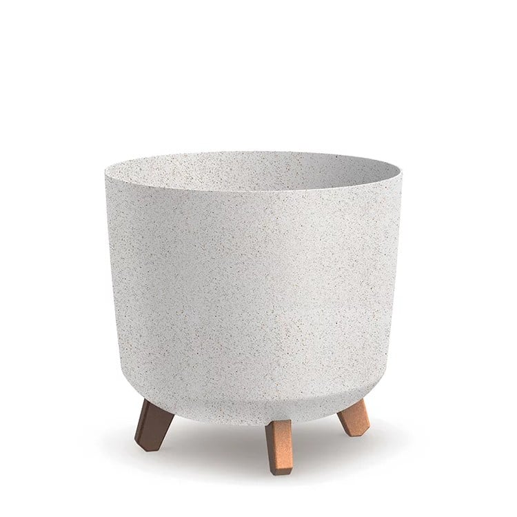 Indoor or outdoor plant pot  with wood effect legs