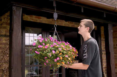 Hanging Basket Pulley Raise and Drop Baskets