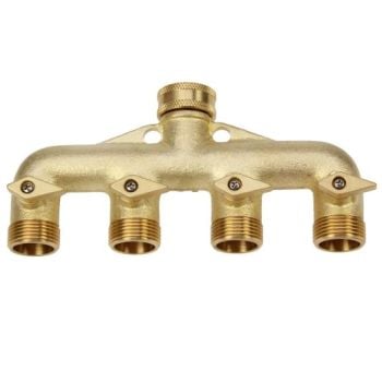 Four Way Brass Tap Manifold Darlac DW403