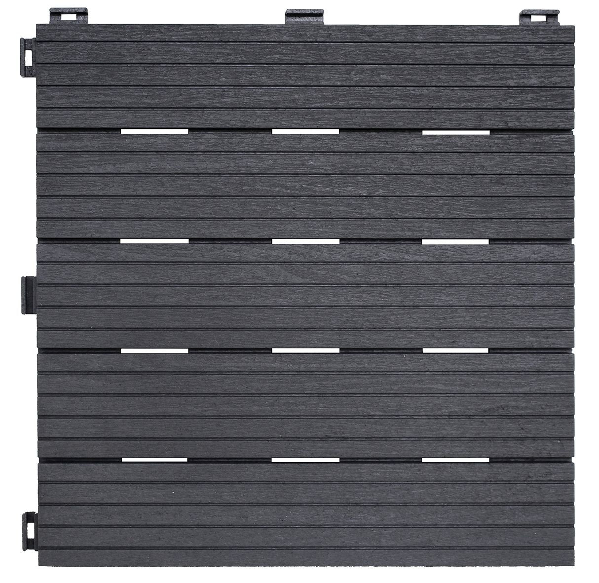 Recyled Rubber Decking Tiles Pk of 6